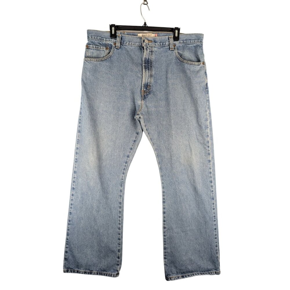 Levis Jeans Mens 40x30 517 Boot Cut Jeans Light Blue Denim‎
